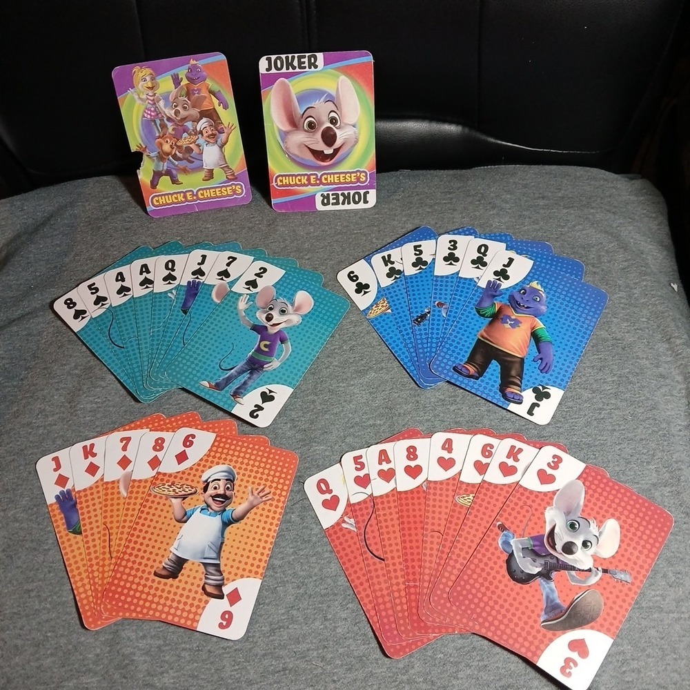 Chuck‎ E Cheese Playing Cards Incomplete Deck